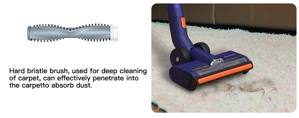 Jashen S18X Handheld Cordless Vacuum Cleaner 350W Brushless DC Motor 22000Pa Strong Suction 2500 mAh Removable Battery 45 Minutes Running Time LCD Display - Blue