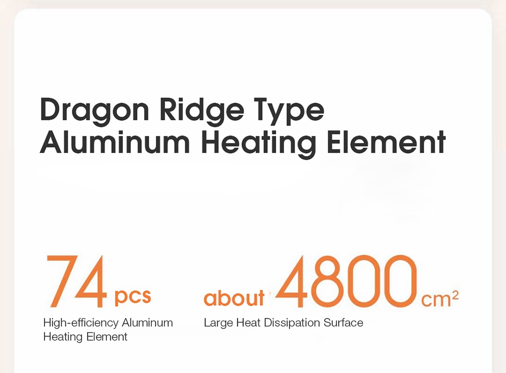 Xiaomi MIJIA Smart Electric Heater Warming Fan Air Conditioner Heating 2200W 3 Gears Temperature Control Plate IPX4 Waterproof Thermostat Version - White