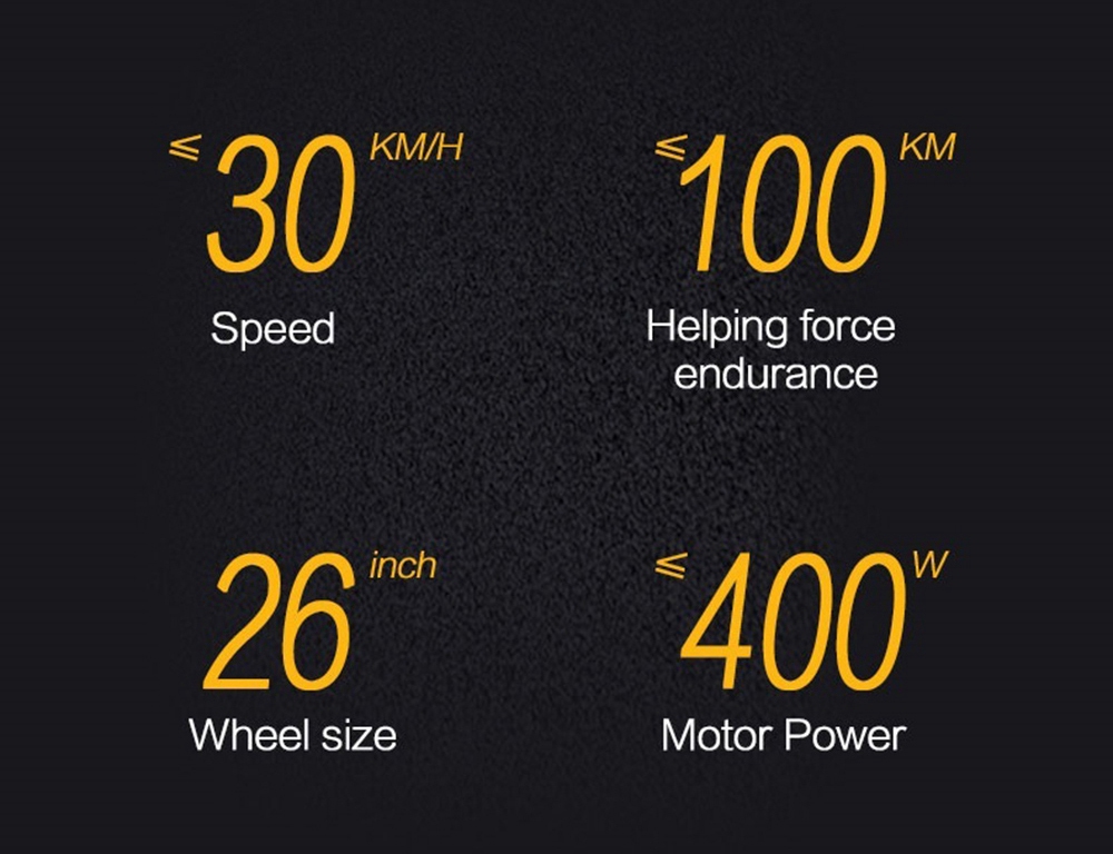 LANKELEISI XT750 Elite Edition Folding Electric Bike Bicycle 48V 10.4AH 400W 26x1.95 Tires Aluminum Alloy Frame Max Speed 30km/h Shimano 7 Speed Derailleur 100KM Mileage Range - Black Yellow