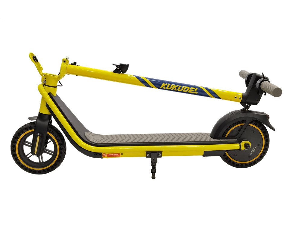 KUKUDEL 858 8.5 Inch Inflation-free Tire Electric Folding Scooter 5.2Ah Battery 250W Motor Max Speed 25km/h Non-zero start - Black
