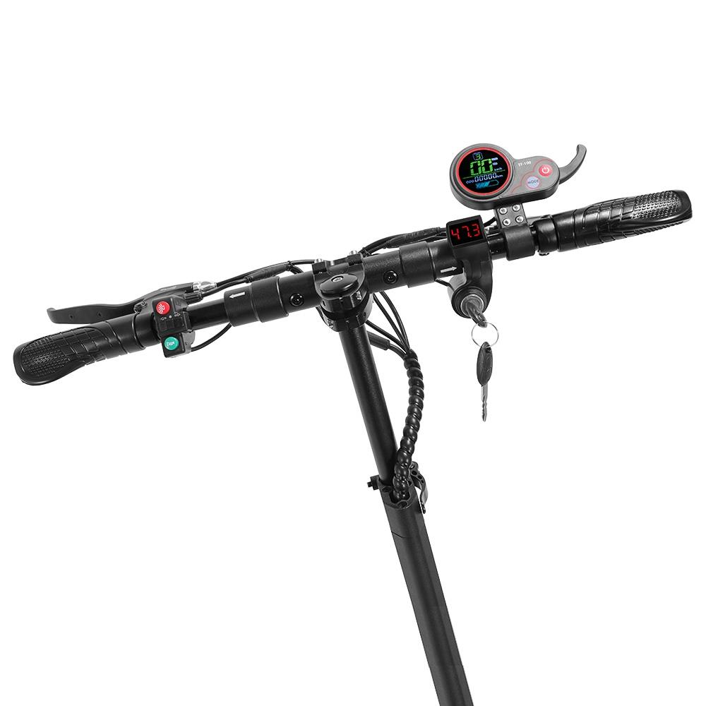 KUGOO KIRIN M4 PRO Folding Electric Scooter 10" Off-road tyre 500W Brushless Motor 48V 16Ah Battery 3 Speed Modes Dual Disc Brake Max Speed 45KM/h LED Display 60KM Long Range - Black