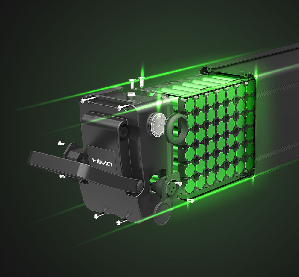 HIMO Z14 Folding Electric Bicycle 14 Inch 350W Brushless Motor Three Modes Maximum Speed 25km/h Up To 80km Range 12AH Lithium Battery Maximum Load 100kg Hidden Inflator Standard Edition - White