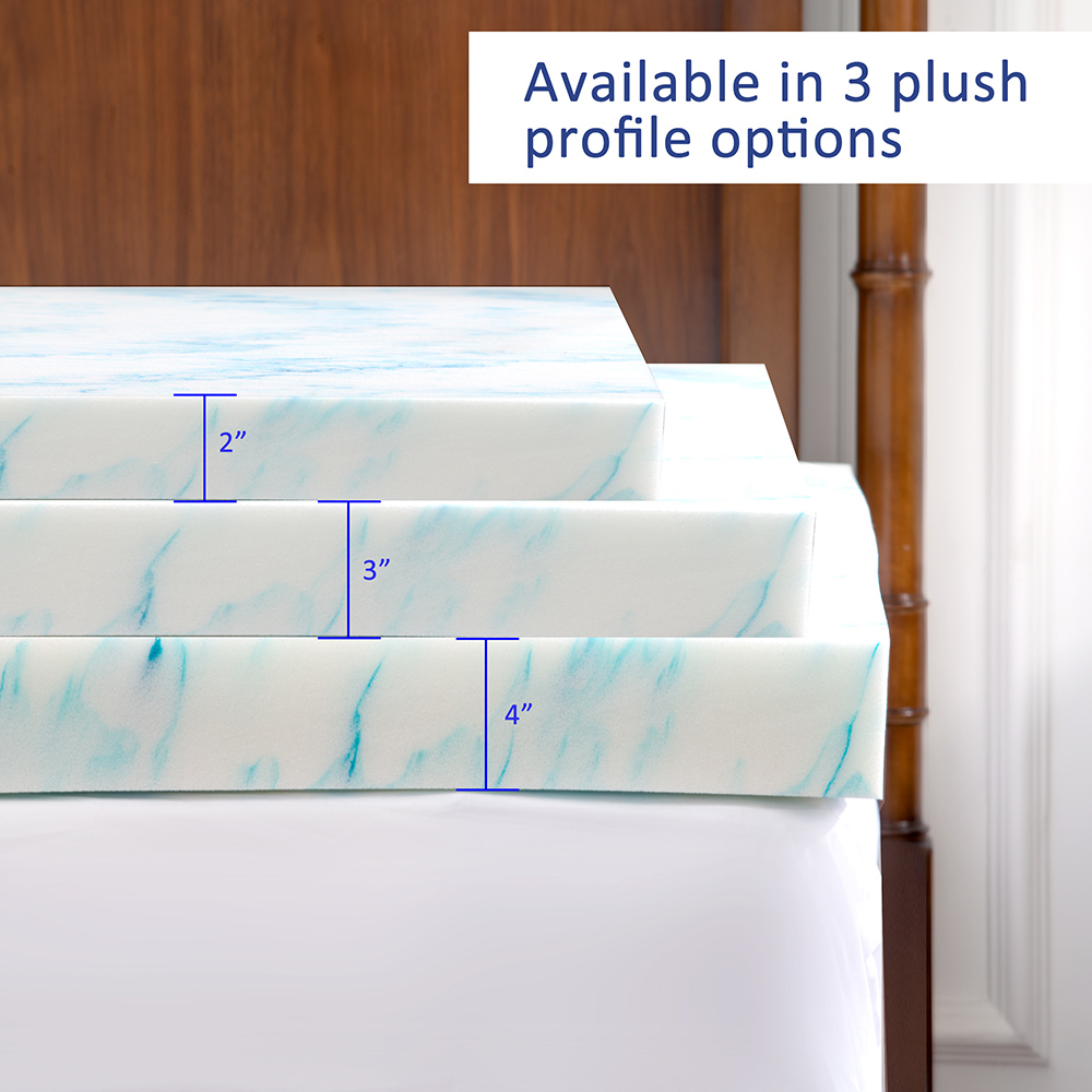 4-Inch Thick Gel Infused Memory Foam Mattress, Moisture-proof and Breathable, Relieve Pressure Points - Twin Size (Only Mattress)