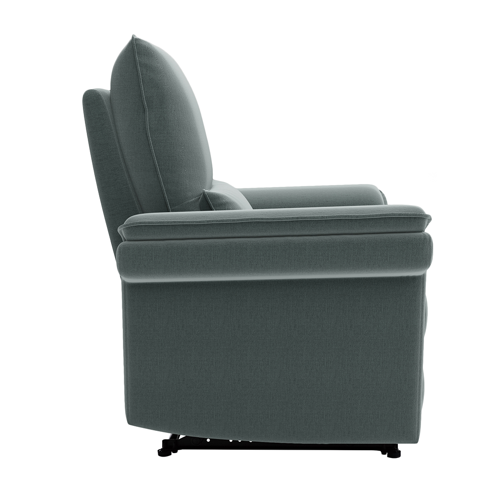 Orisfur Microfiber Upholstered Recliner Solid Wood Frame with Backrests and Armrests for Bedroom, Living Room, Office - Green