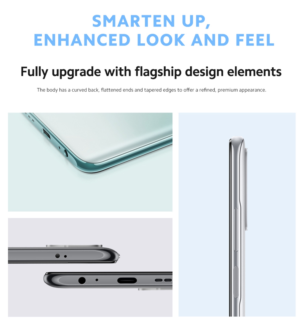 Xiaomi Redmi Note 10 Global Version 6.43" AMOLED Display 4G LTE Smartphone Snapdragon 678 4GB RAM 64GB ROM 48MP Quad Rear Camera MIUI 12 33W Fast Charging - Gray