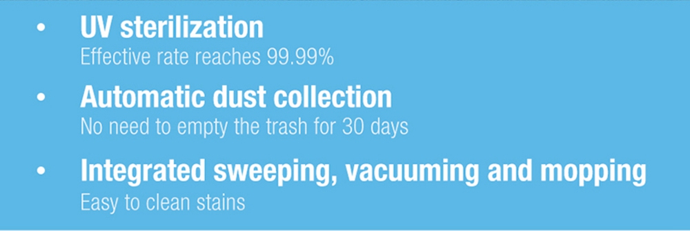 Xiaomi VIOMI Alpha UV Robot Vacuum Cleaner with Intelligent Dust Collector Integrated Sweeping and Mopping 2700Pa Powerful Suction 5200mAh Battery 220 Mins Running Time 250ml Electric Water Tank Mijia APP Control for Pets Hair, Carpets and Hard Floor - Black