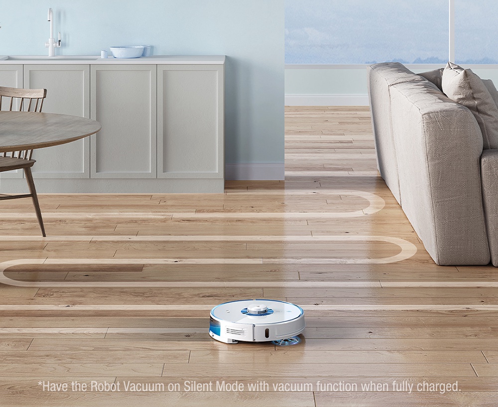 Xiaomi VIOMI Alpha UV Robot Vacuum Cleaner with Intelligent Dust Collector Integrated Sweeping and Mopping 2700Pa Powerful Suction 5200mAh Battery 220 Mins Running Time 250ml Electric Water Tank Mijia APP Control for Pets Hair, Carpets and Hard Floor - Black