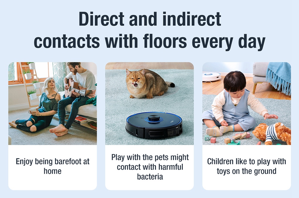 Xiaomi VIOMI Alpha UV Robot Vacuum Cleaner with Intelligent Dust Collector Integrated Sweeping and Mopping 2700Pa Powerful Suction 5200mAh Battery 220 Mins Running Time 250ml Electric Water Tank Mijia APP Control for Pets Hair, Carpets and Hard Floor - Black
