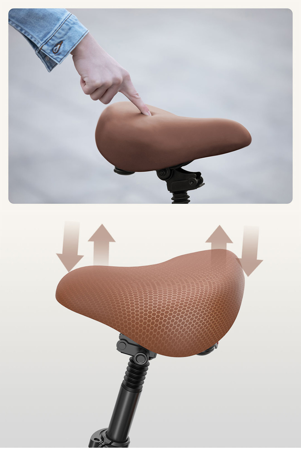 HIMO Z14 Folding Electric Bicycle 14 Inch 350W Brushless Motor Three Modes Maximum Speed 25km/h Up To 80km Range 12AH Lithium Battery Maximum Load 100kg Hidden Inflator Standard Edition - White