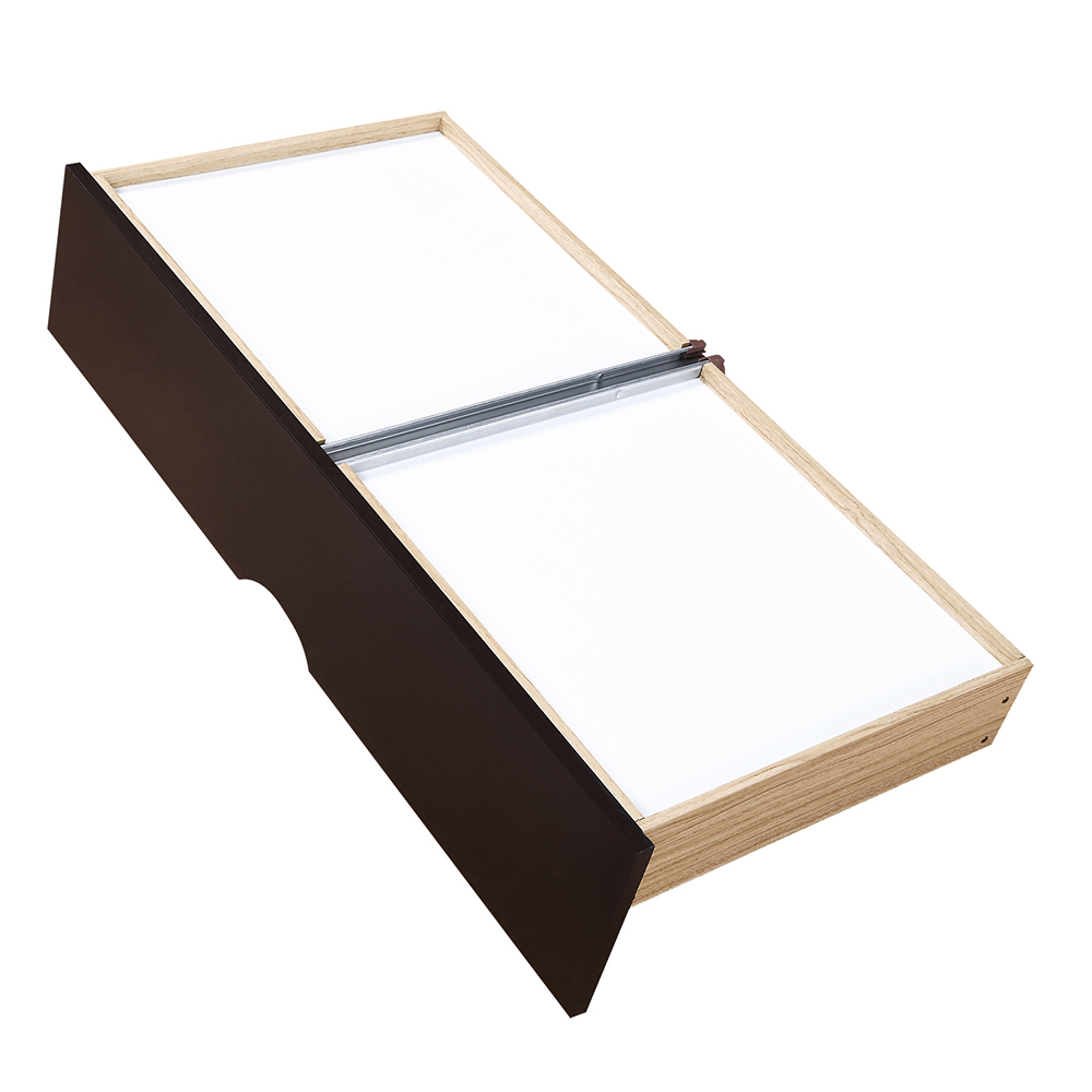 78.2" Twin Size Wooden Daybed with Trundle Bed and 2 Storage Drawers, No Need for Spring Box, for Living Room, Bedroom, Office, Apartment - Espresso