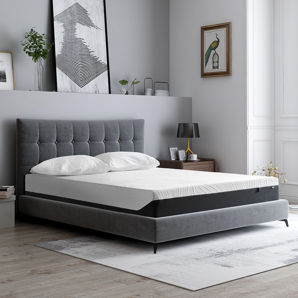 10 Inch Gel Memory Foam Mattress, Moisture-proof and Breathable, Relieve Pressure Points - Queen Size (Only Mattress)