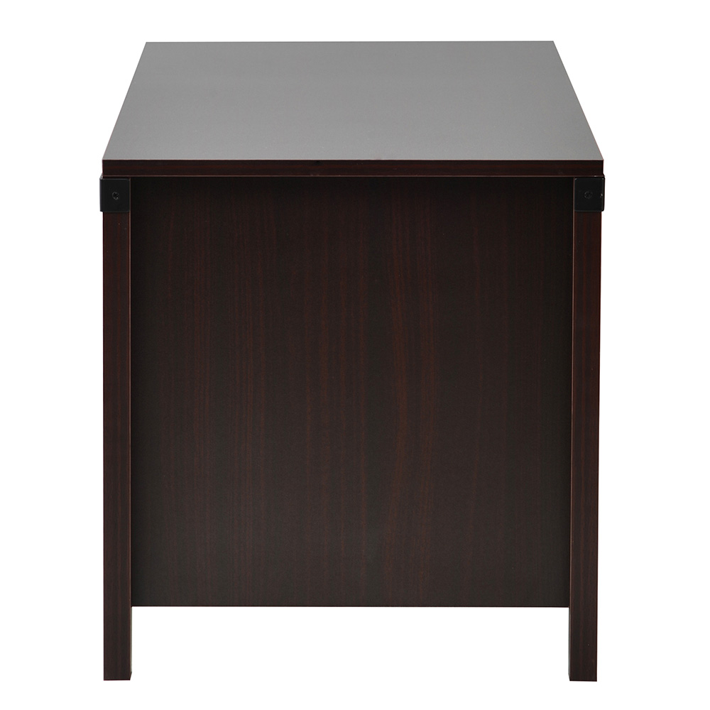 U-STYLE Wooden Lift Coffee Table with Storage Drawer, and Open Shelf, for Kitchen, Restaurant, Office, Living Room, Cafe - Cherry