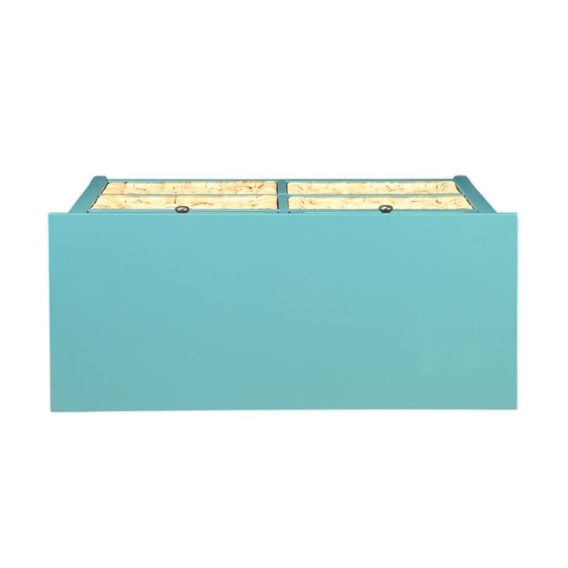 ACME Flavius 30" Wooden Console Table with 6 Storage Drawers, for Entrance, Hallway, Dining Room, Kitchen - Teal