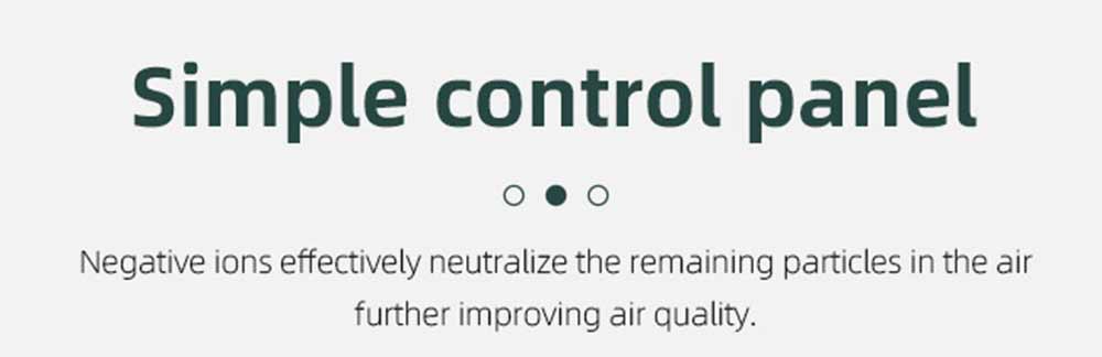 Aiibot EPI188 Dual Filter Air Purifier with HEPA Filter and Activated Carbon Filter 99.97% Filtration Efficiency for Inhalable Particles, Pollen, Dust, Bacteria, Mold, Formaldehyde - White