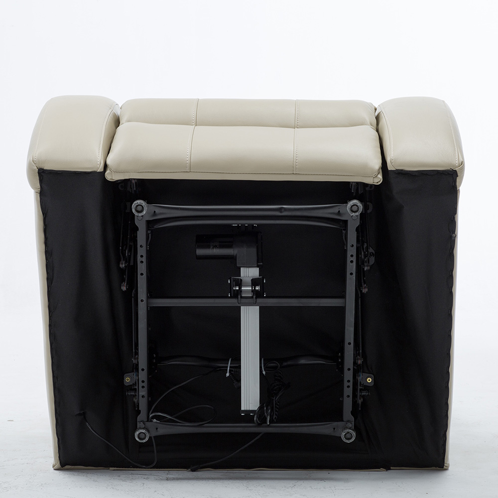 Art Life PU Leather Electric Recliner with USB Charge Port, for Living Room, Bedroom, Office, Apartment - White