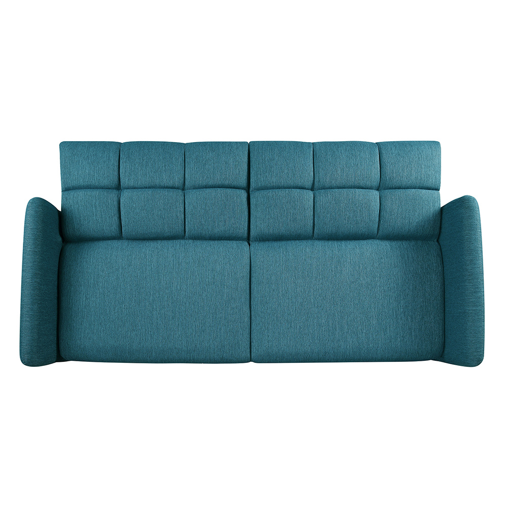 Orisfur 2-Seat Linen Upholstered Sofa Bed with Wooden Frame and Adjustable Backrest, for Living Room, Bedroom, Office, Apartment - Green