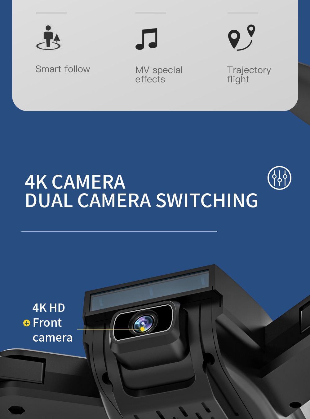 ZLL SG700 MAX 4K Dual Camera GPS 5G WIFI FPV Camera Optical Flow Positioning Brushless RC Drone - One Battery with Bag