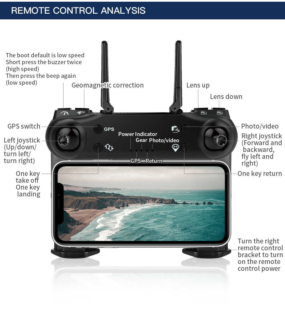ZLL SG700 MAX 4K Dual Camera GPS 5G WIFI FPV Camera Optical Flow Positioning Brushless RC Drone - One Battery with Bag