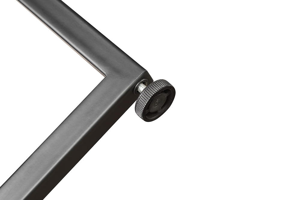 35" Round Wooden Coffee Table, with Metal Frame, for Kitchen, Restaurant, Office, Living Room, Cafe - Light Brown