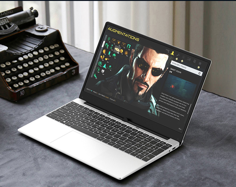 KUU A10 Laptops Intel Celeron J4125 Processor 15.6-inch IPS Screen Office Notebook 8GB RAM 256GB SSD Windows 10 - Black