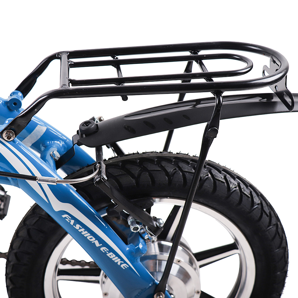 RICH BIT TOP-618 Electric City Folding Bike Ultralight 250W Brushless Motor 7.5Ah LG Battery Throttle mode 35-40km Range Max Speed 30-35km/h Alloy Aluminum 6061 Frame - White