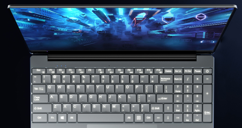 KUU A10 Laptops Intel Celeron J4125 Processor 15.6-inch IPS Screen Office Notebook 8GB RAM 256GB SSD Windows 10 - Silver