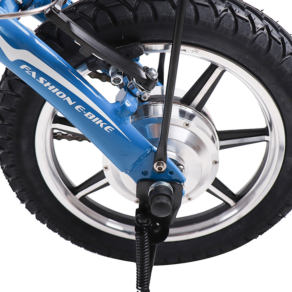 RICH BIT TOP-618 Electric City Folding Bike Ultralight 250W Brushless Motor 7.5Ah LG Battery Throttle mode 35-40km Range Max Speed 30-35km/h Alloy Aluminum 6061 Frame - White