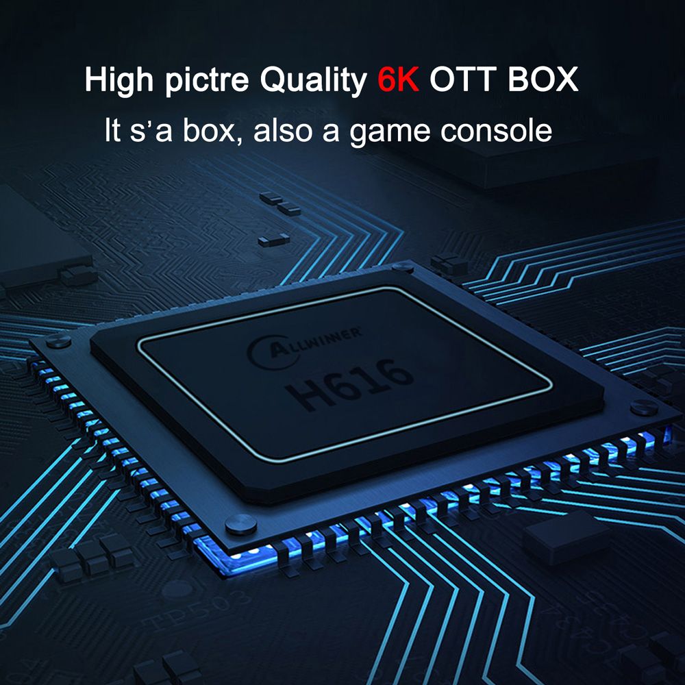 X88 Pro S Android 10.0 TV BOX H616 4GB/64GB 2.4G+5G WIFI 100M LAN USB3.0