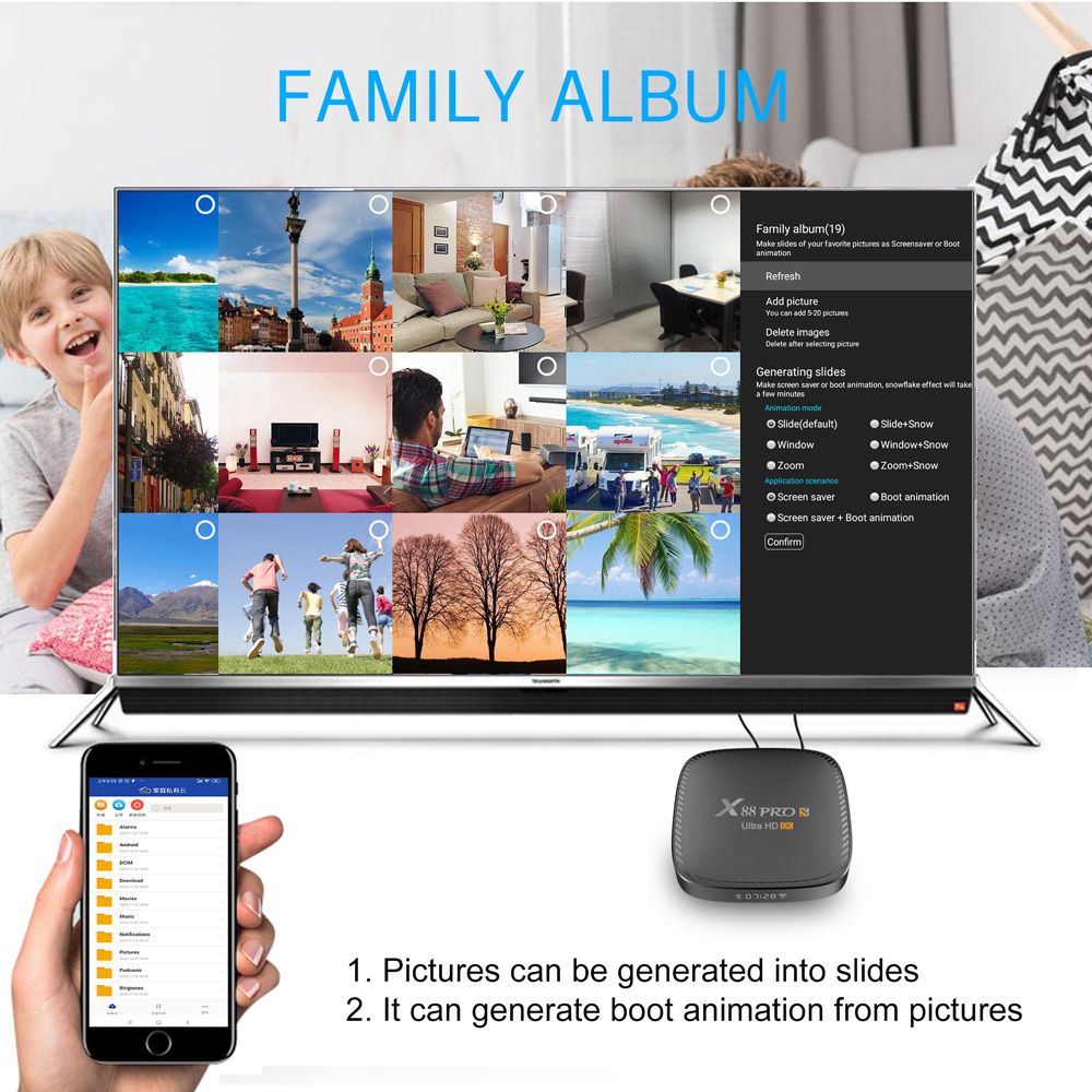 X88 Pro S Android 10.0 TV BOX H616 4GB/64GB 2.4G+5G WIFI 100M LAN USB3.0