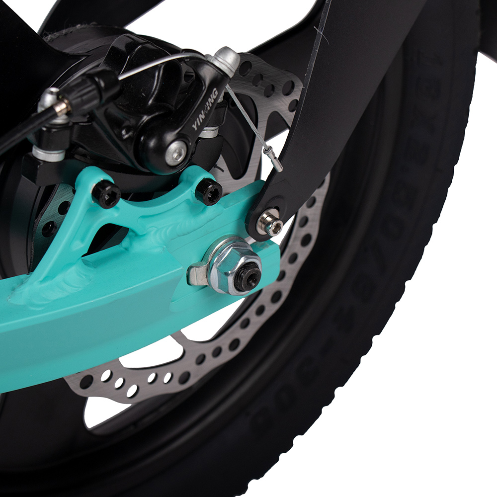 RICH BIT H100 Folding Electric Kick Scooter Scooter 36V*10Ah Battery Front 20inch Rear 16inch Integrated Wheel Alloy aluminum frame 350W Motor - Blue