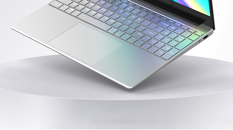 KUU A10 Laptops Intel Celeron J4125 Processor 15.6-inch IPS Screen Office Notebook 8GB RAM 256GB SSD Windows 10 - Silver
