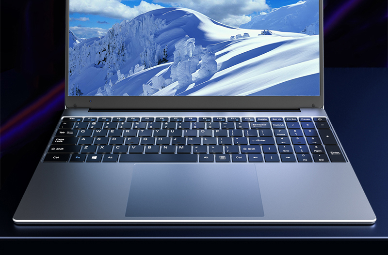 KUU A10 Laptops Intel Celeron J4125 Processor 15.6-inch IPS Screen Office Notebook 8GB RAM 256GB SSD Windows 10 - Black