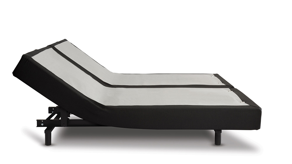 InMotion S86 King-Size Adjustable Split Bed Frame Base with Remote Control, Relieve Stress and Pain - Black