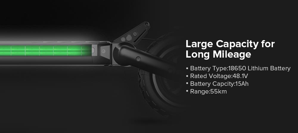 KUGOO G2 Pro Folding Electric Scooter Brushless 800W Motor Max Speed 50km/h Max 55km Range 15Ah Battery 10" Pneumatic Tire HD LCD Display Dual Disc Brake Led Light - Black