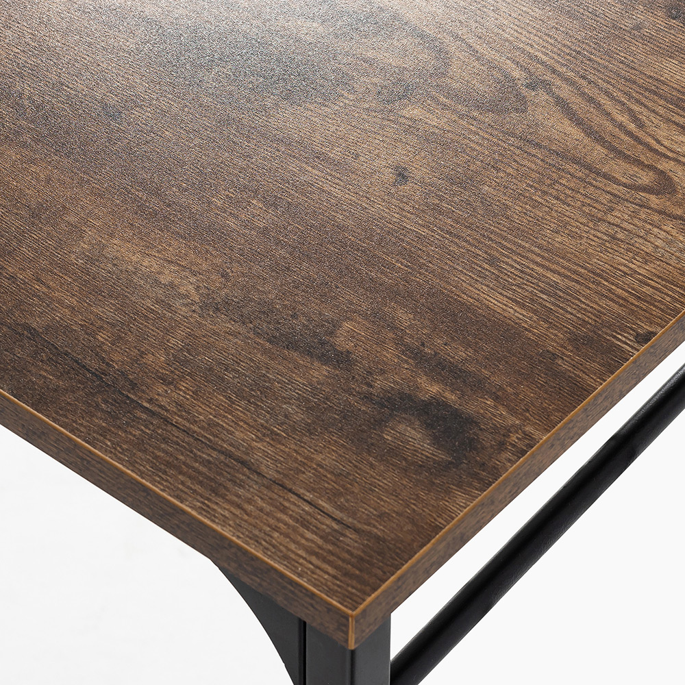 Home Office 40" Computer Desk with Wooden Tabletop and Metal Frame, for Game Room, Office, Study Room - Espresso
