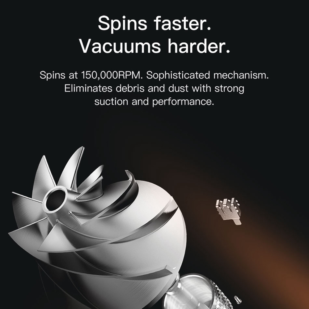 Dreame T30 Handheld Cordless Vacuum Cleaner 27kPa Suction 600ml Dust Cup with HEPA Filter and Anti-Tangle Brush - Silver