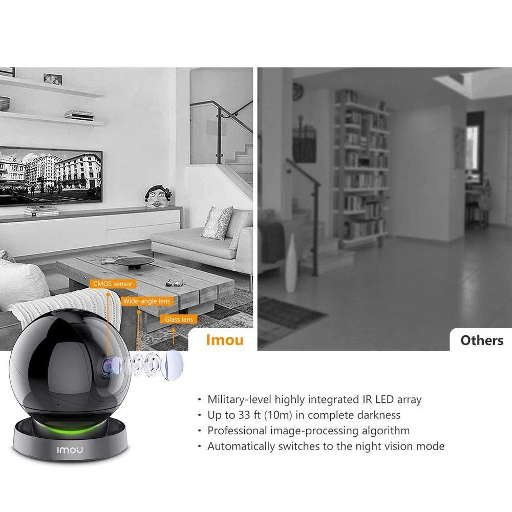 Dahua IMOU Ranger Pro WiFi Security Camera 1080P HD Night Vision Smart Tracking Two-way Audio Home Company Security Monitor - White