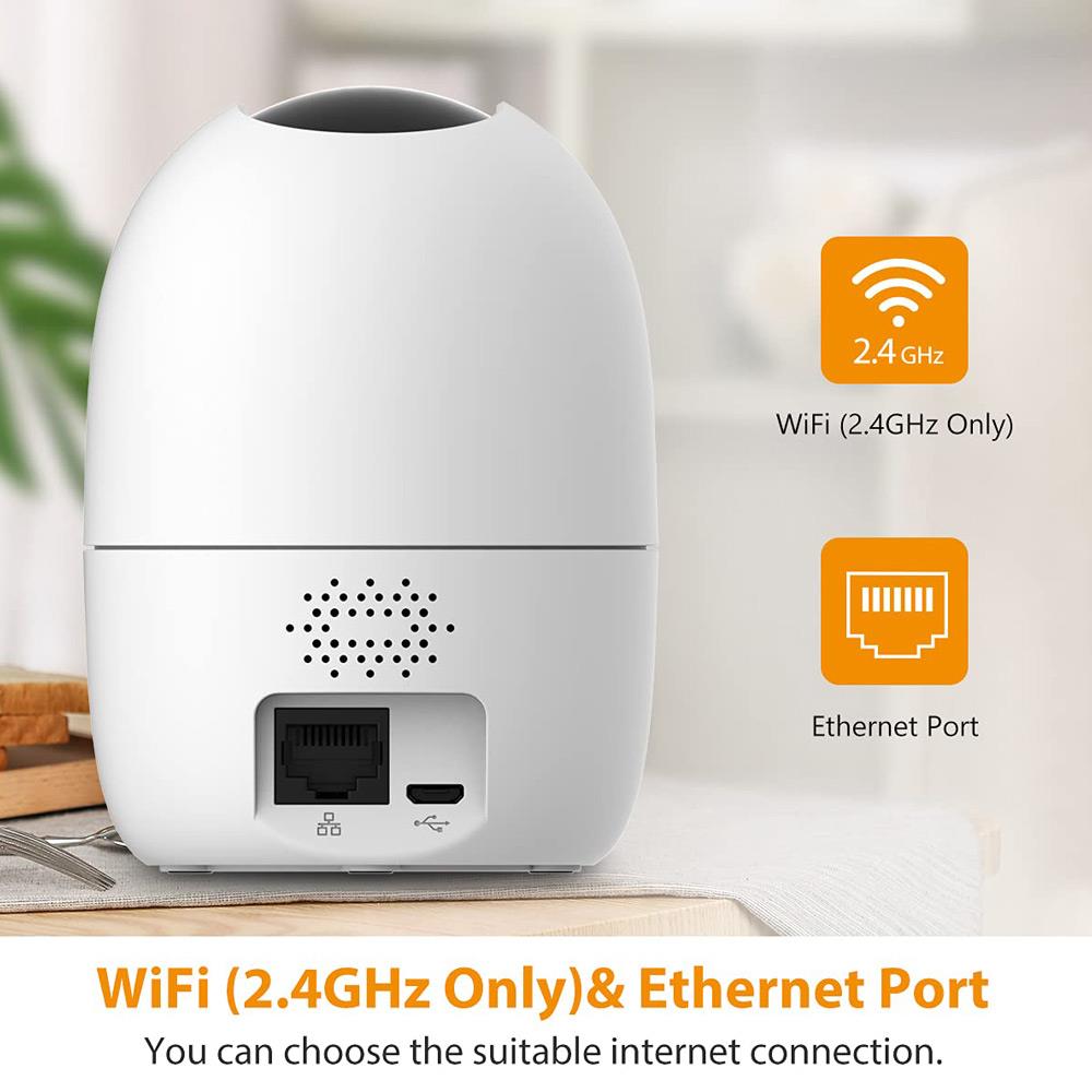 Dahua IMOU Ranger 2 WiFi Security Camera 1080P HD Human Detection Night Vision Built-in Siren Two-way Talk Home Company Security Monitor - White