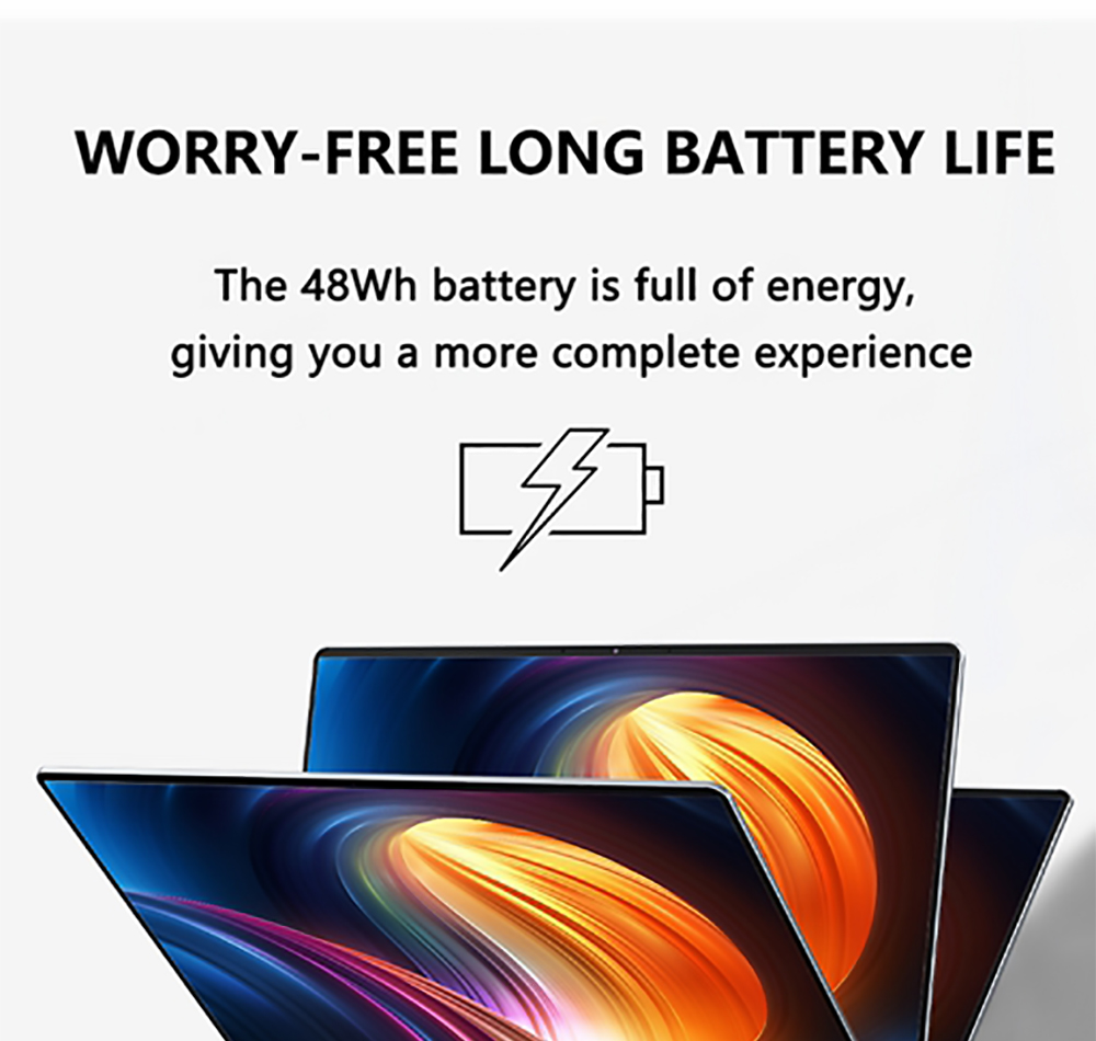 KUU G3 Pro Laptop 15.6" IPS Screen AMD Ryzen R7 4800H 16GB DDR4 RAM 512GB SSD AMD Radeon Graphics 48Wh Battery Capacity Windows 10 EU Plug - Silver