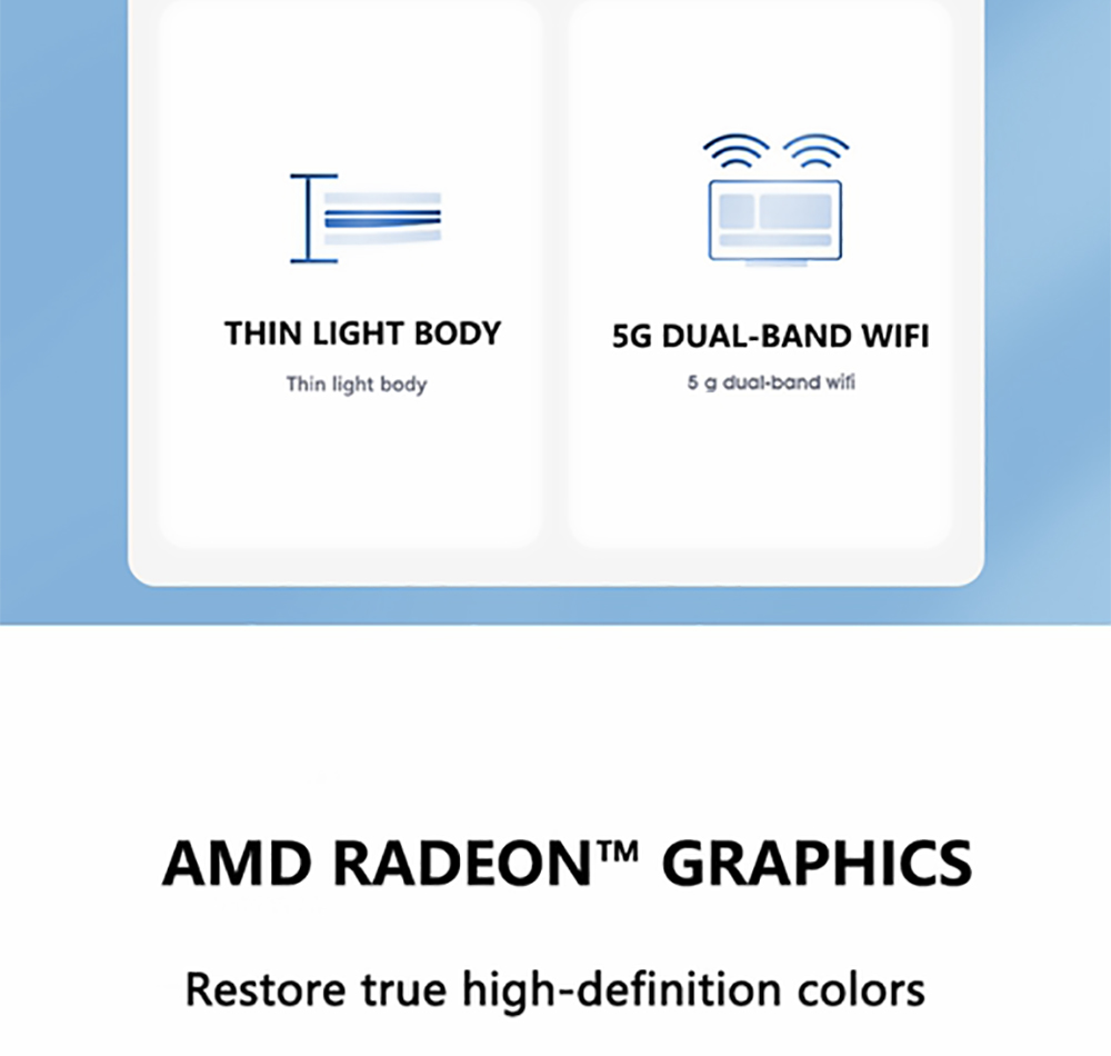 KUU G3 Pro Laptop 15.6" IPS Screen AMD Ryzen R7 4800H 16GB DDR4 RAM 512GB SSD AMD Radeon Graphics 48Wh Battery Capacity Windows 10 EU Plug - Silver