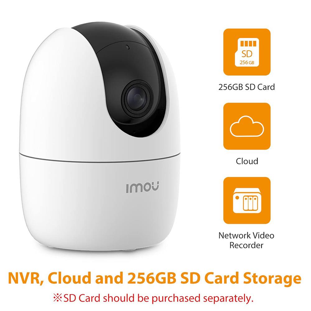 Dahua IMOU Ranger 2 WiFi Security Camera 1080P HD Human Detection Night Vision Built-in Siren Two-way Talk Home Company Security Monitor - White