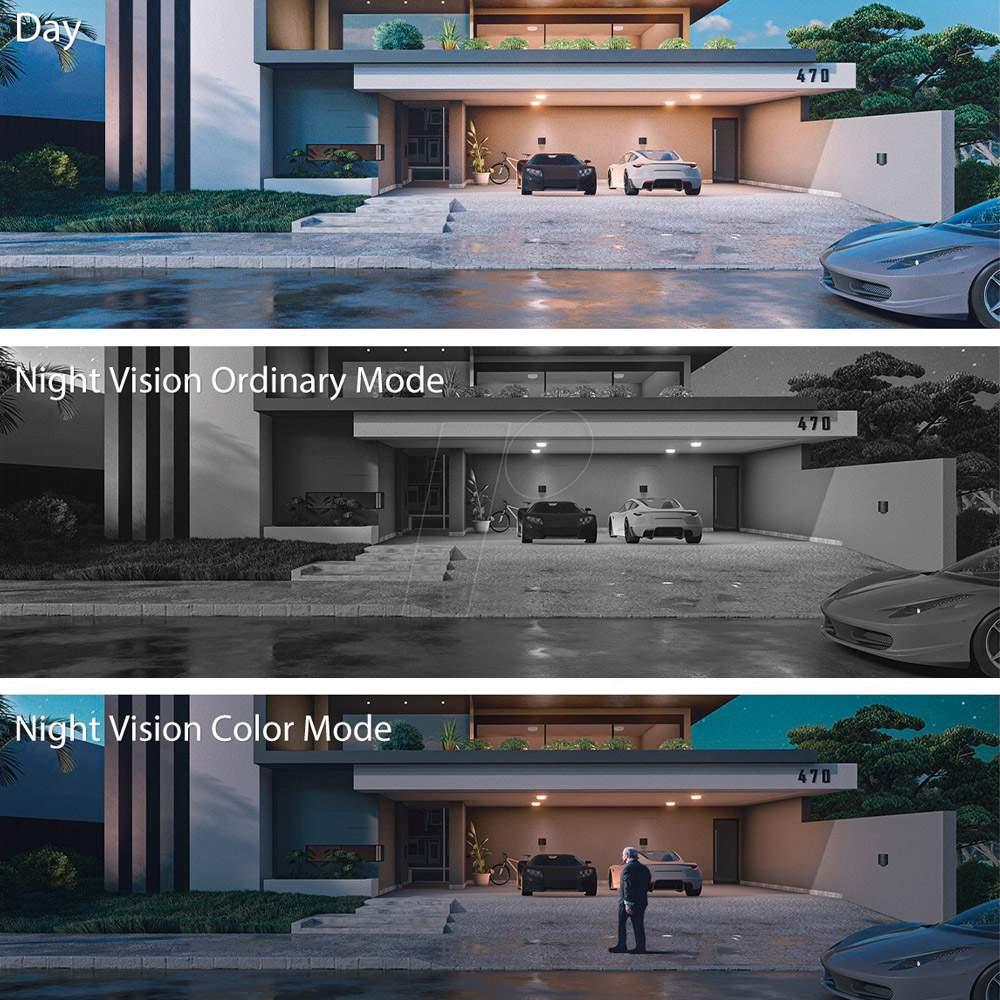 Dahua IMOU Bullet 2 WiFi Security Camera 1080P HD Smart Color Night Vision IP67 Weather Resistant Built-in Spotlight Home Company Security Monitor - White