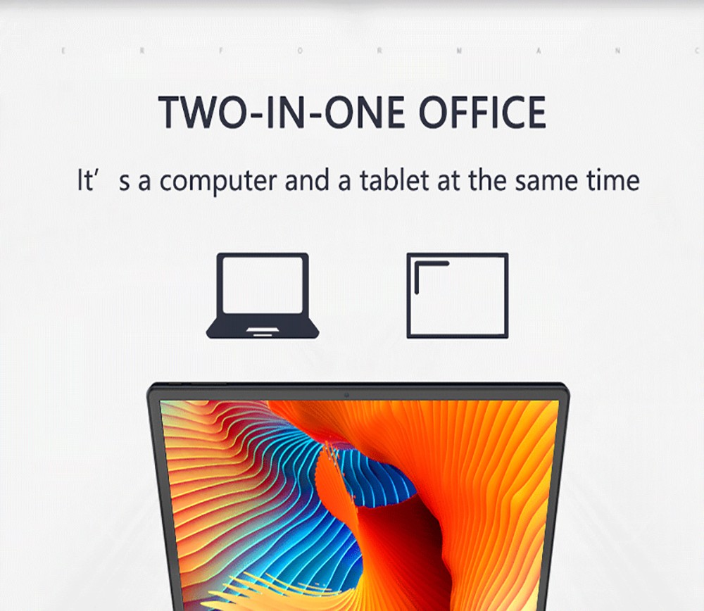 KUU Lepad 2-in-1 Laptop 12 inch 2K HD Touch Screen Intel Celeron Processor N3450 8GB RAM 256GB SSD 5000 mAh Battery