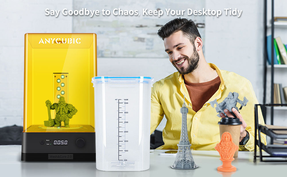 Anycubic Wash and Cure 2.0 2in1 Wash and Cure Machine for Mars Photon S Photon Mono LCD SLA DLP 3D Printer