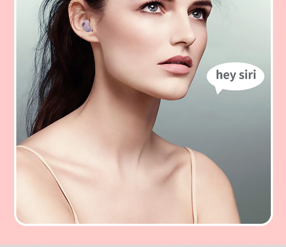 TWS-T2S Bluetooth 5.0 Wireless Earbuds,Dynamic Sound,Zero Delay, Type C - Black