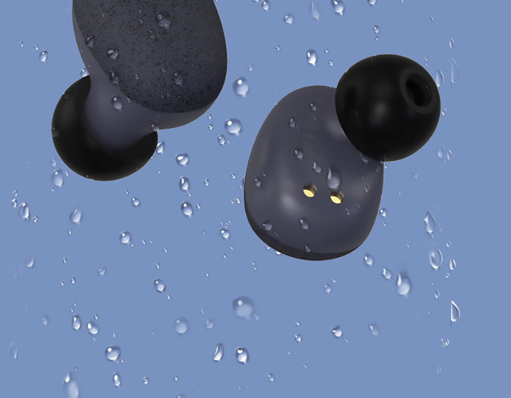 TWS-T2S Bluetooth 5.0 Wireless Earbuds,Dynamic Sound,Zero Delay, Type C - Black