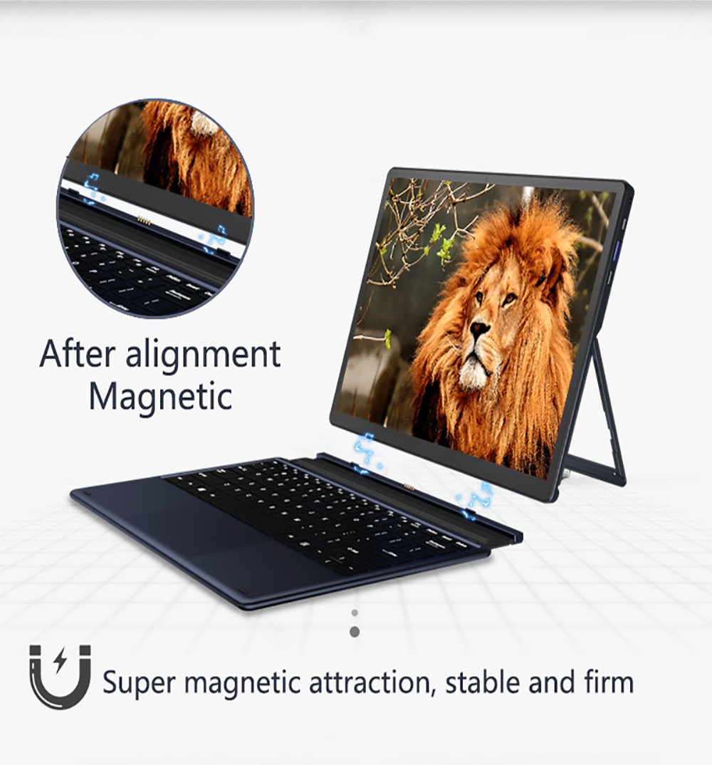KUU Lepad 2-in-1 Laptop 12 inch 2K HD Touch Screen Intel Celeron Processor N3450 8GB RAM 256GB SSD 5000 mAh Battery