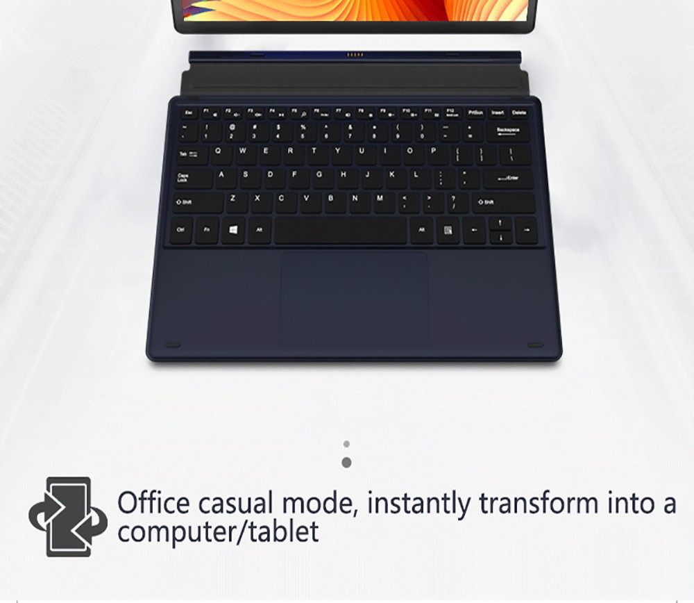 KUU Lepad 2-in-1 Laptop 12 inch 2K HD Touch Screen Intel Celeron Processor N3450 8GB RAM 256GB SSD 5000 mAh Battery