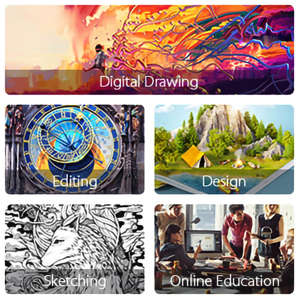 XP-PEN Artist 22E Pro Graphic Tablet with 21.5 Inch 1080p Display, 8192 Level Stylus Pen, for Drawing, Design, Editing, Compatible with Windows, Mac - Black