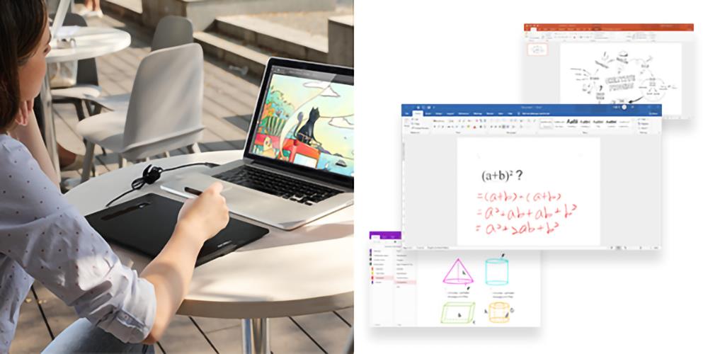 XP-PEN Star G960 Graphic Tablet with 8.35 x 5.33 Inch Work Surface, 8192 Level Stylus Pen, for Drawing, Design, Editing, Compatible with Mac, Windows - Black